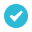 Icon - Checkmark white on teal circle