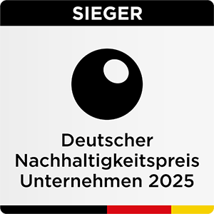 Siegel - Sieger Deutscher Nachhaltigkeitspreis Unternehmen 2025