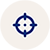 Icon - Target in grauem Kreis