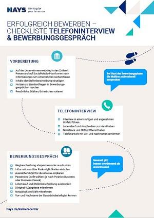 Checkliste Interview & Bewerbungsgespräch