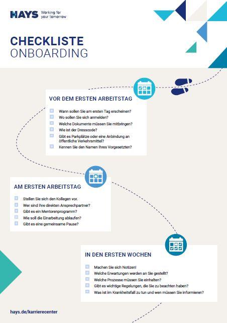 Checkliste Onboarding