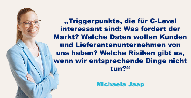 Zitatgrafik mit Michaela Jaap